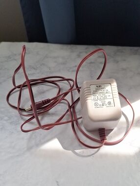 Naxa Beige AC Adapter Charger with Brown Cord